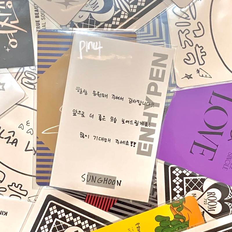 SUNGHOON MESSAGE CARD MEMOPAD MEMO PAD PHOTOCARD PC ENHYPEN