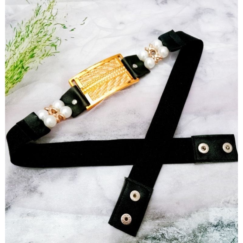 SMP99 - Ikat Pinggang Wanita Mutiara Kotak Full Melar / Ikat Pinggang Daun Coklat / Ikat Pinggang Kepang Mini / Flash sale / Gesper  / Sabuk / Ikat Pinggang Wanita / Gesper Wanita / Ikat Pinggang Remaja Korea / Ikat Pinggang Remaja Korea / Gesper Korea