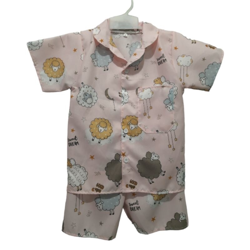 piyama anak karakter 1-11 tahun celana pendek