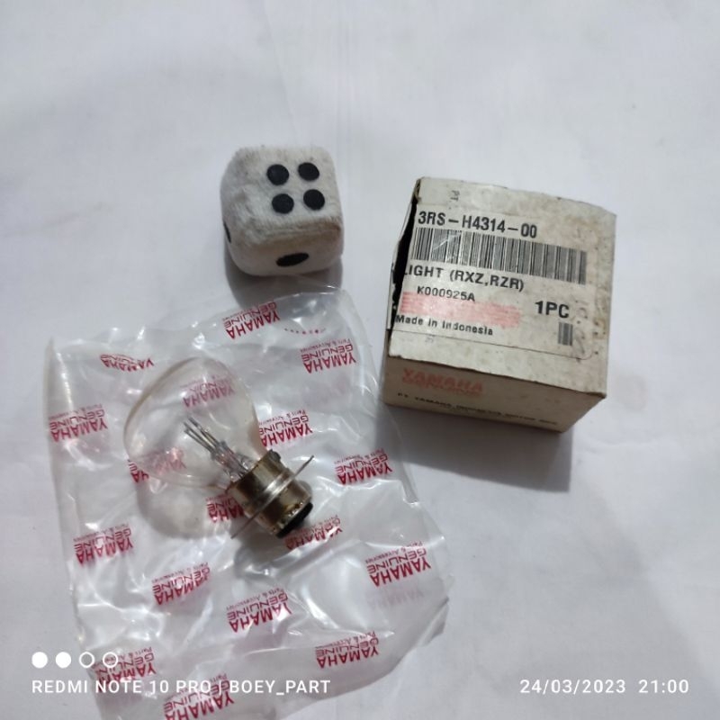Lampu Bohlam reflektor depan Yamaha RXz rxking rxs rzr yt115 RX z s king special 6volt original Yama