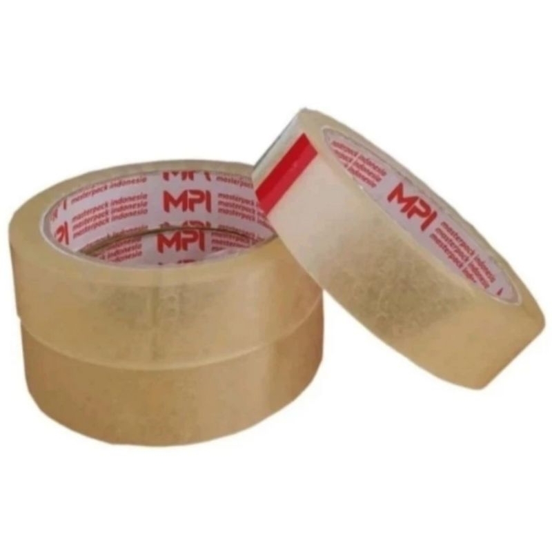 

Lakban bening MPI 24 mm × 100 yard × 45 mikron per dus isi 144 roll