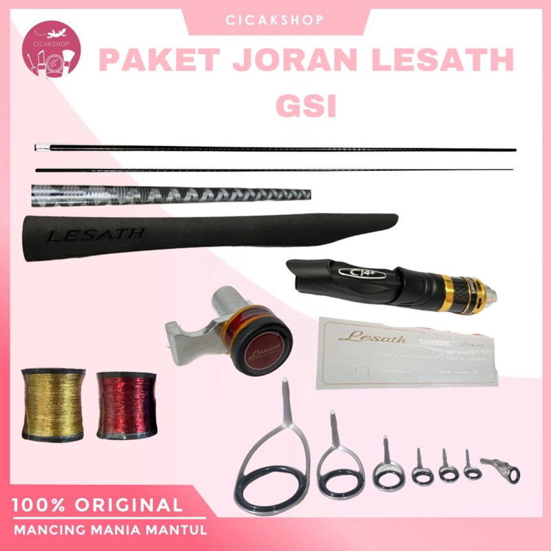 cicakshop88 Liebe paket joran custom shimano lesath ltd bunglon / gsi 8-16lbs