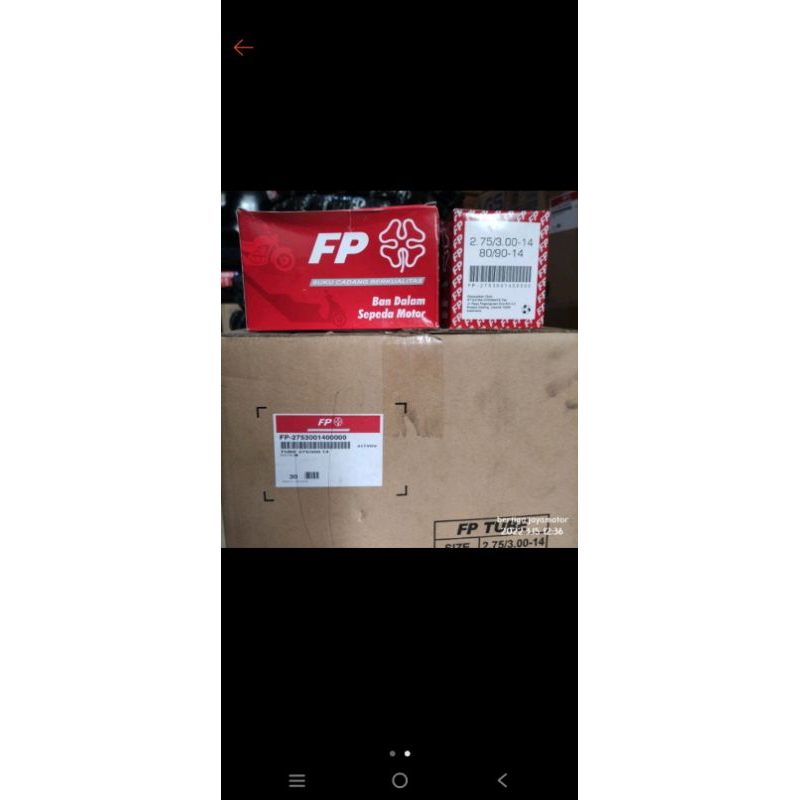 RB1 Ban dalam federal 275/300-14 (80/90-14 & 90/90-14) 100% ban federal