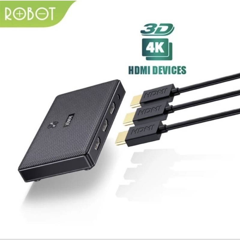 Robot HM203 HDMI Splitter 4K 30Hz Ultra HD 1 in 2 Out