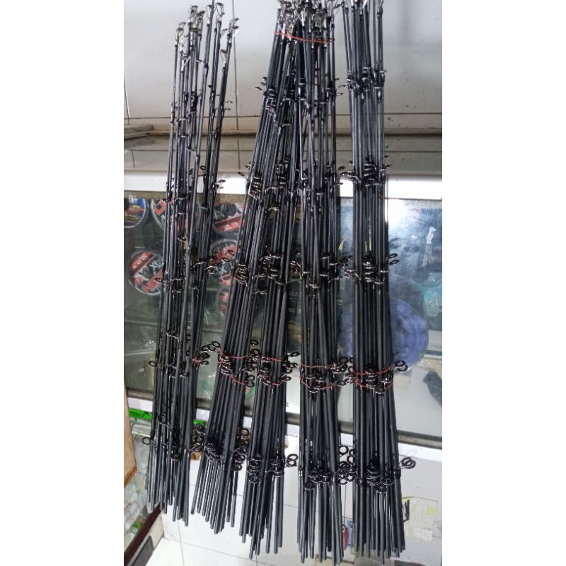Ujung Joran pancing Reel Bahan sutet ring 4dan6 sambungan atas joran ril