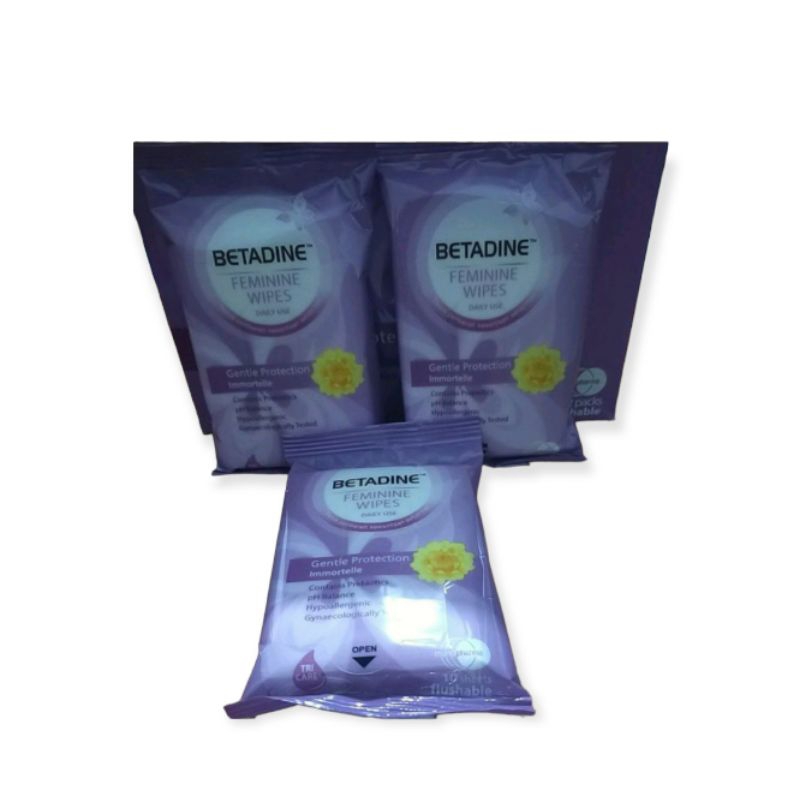 Betadine Feminine Wipes 10's x 3pcs