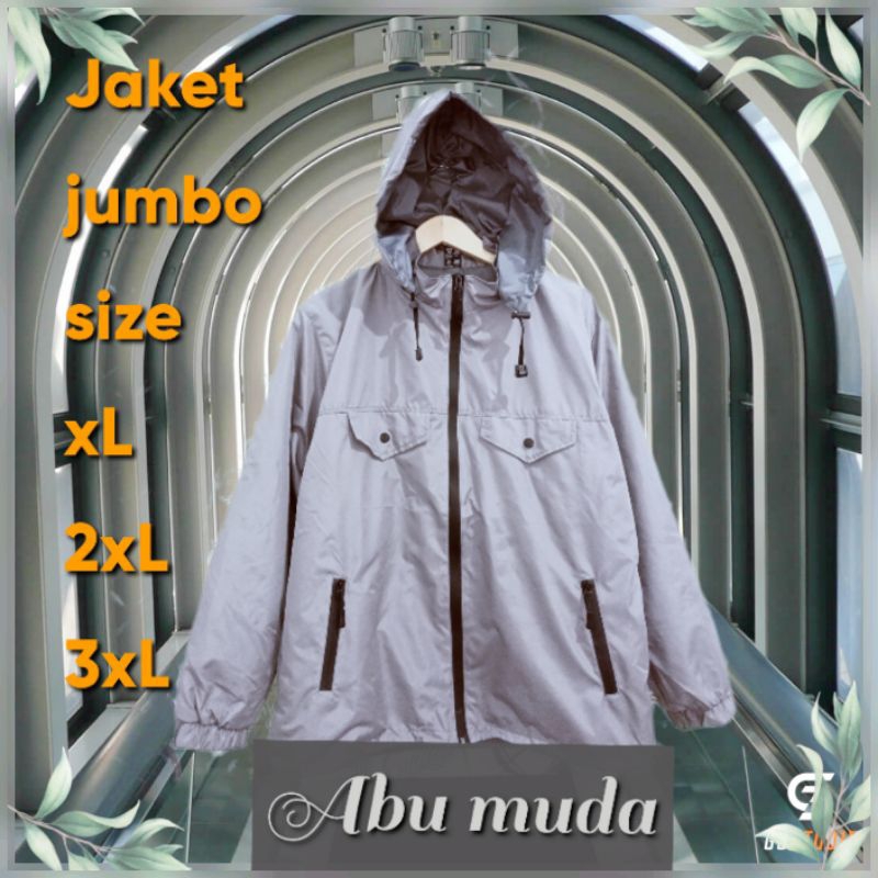 promo Jaket( WP) full puring size BiG Jaket olahraga anti angin (Hoodie bisa di lepas)(cewe &amp; cowok) .