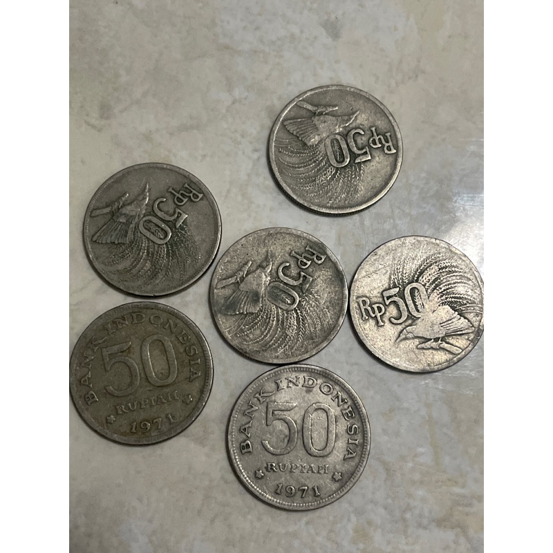 Uang koin kuno 50 rupiah
