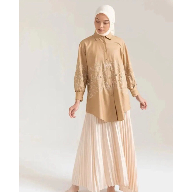 NEW RIAMIRANDA SIGNATURE MINANG DEKADE BANAMO TOP TAN SIZE S/M READY SIAP KIRIM