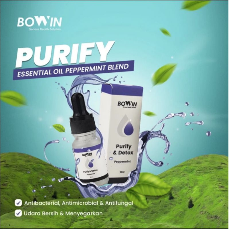 Bowin Essential Oil + Dry Flower 100% Organic &amp; Therapeutic ( water Based)