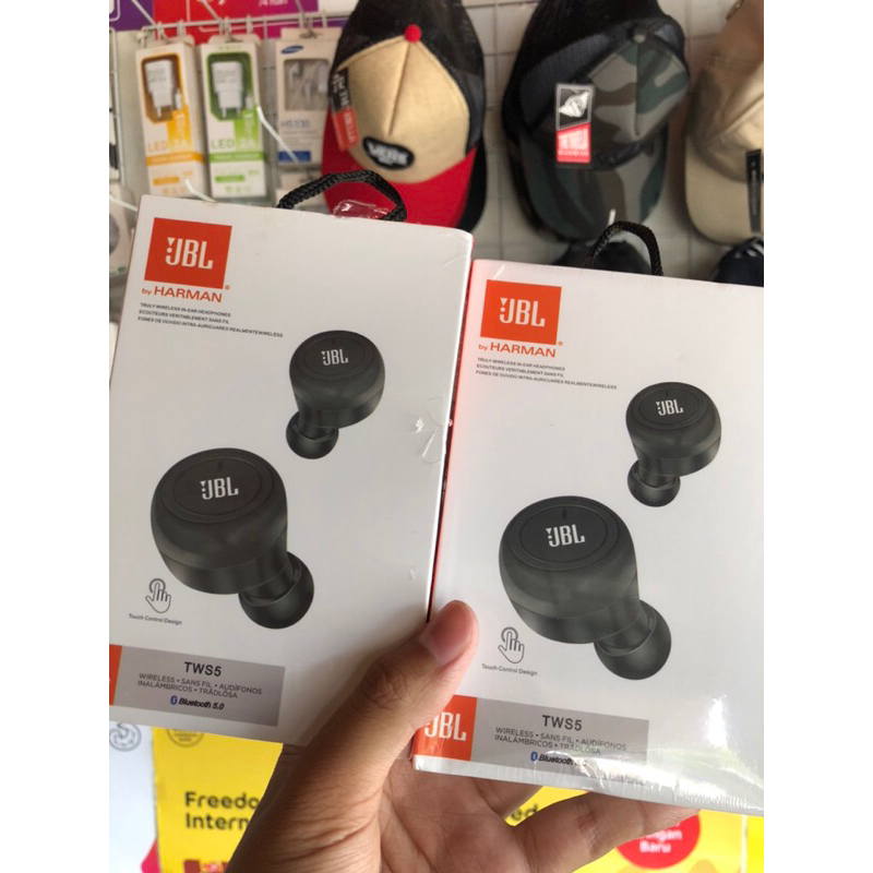 JBL TWS 5 SUPER NGE BASS / TWS Wireless Bluetooth Earphone BT 5.0 Earbuds HD Bass Long Battery Earph