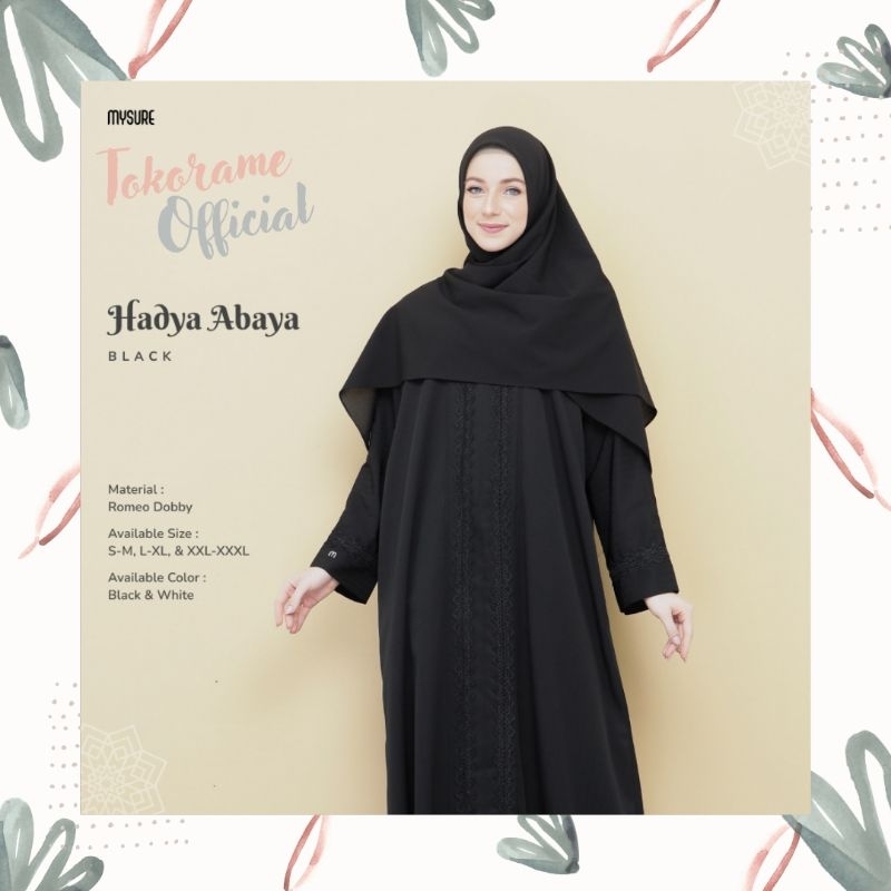 Gamis Wanita Putih Hadya Abaya Couple Series Original Mysure