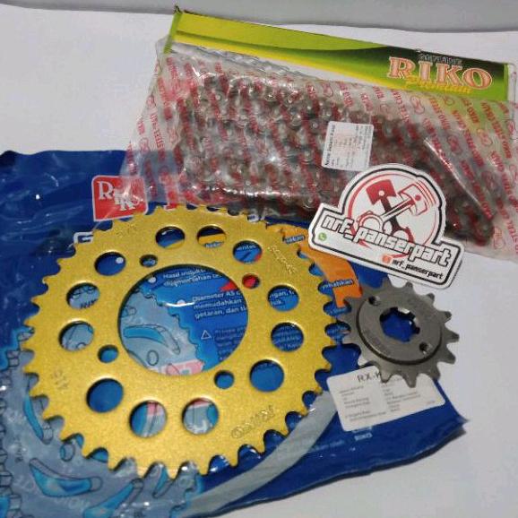 GEARSET RANTE 415 RXKING//GEAR SET/GIRSET RANTAI YAMAHA RX KING NEW RXS F1 FORCE 1 F1ZR CRYPTON VEGA