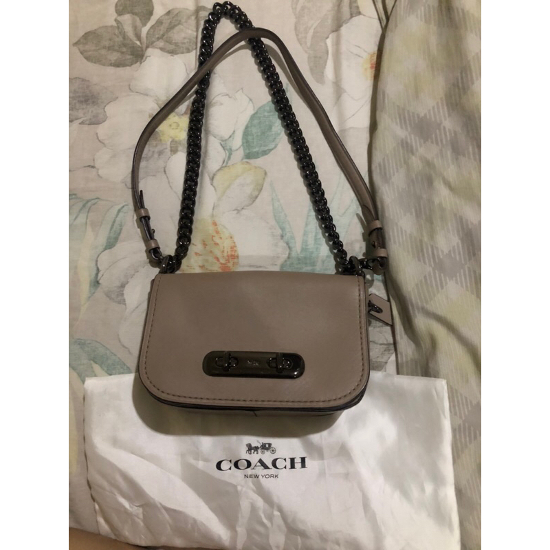 ORIGINAL PRELOVED COACH SWAGGER 20 SHOULDER COLOR STONE