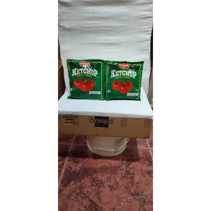

del monte saus tomat dan cabe extra hot sachet