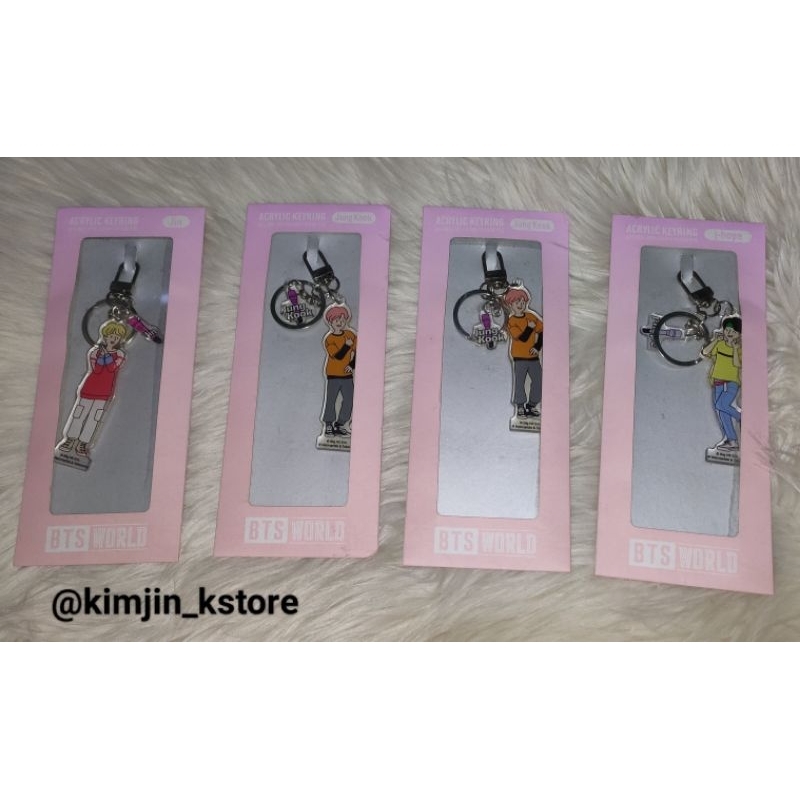READY STOCK BTS WORLD OFFICIAL ACRYLIC KEYRING
