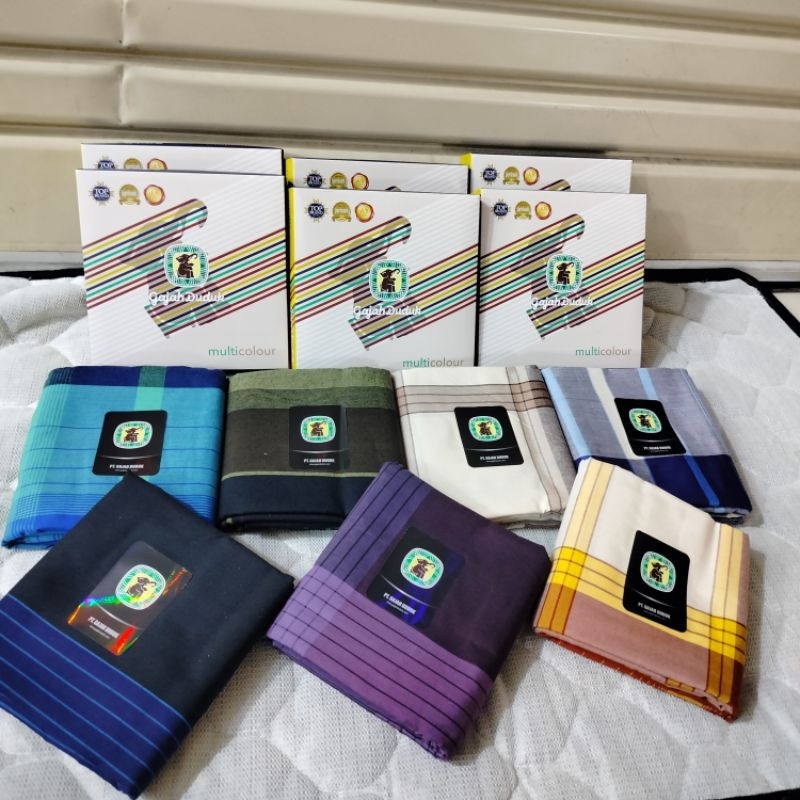 sarung tenun gajah duduk multi colour/ sarung tenun gajah duduk premium
