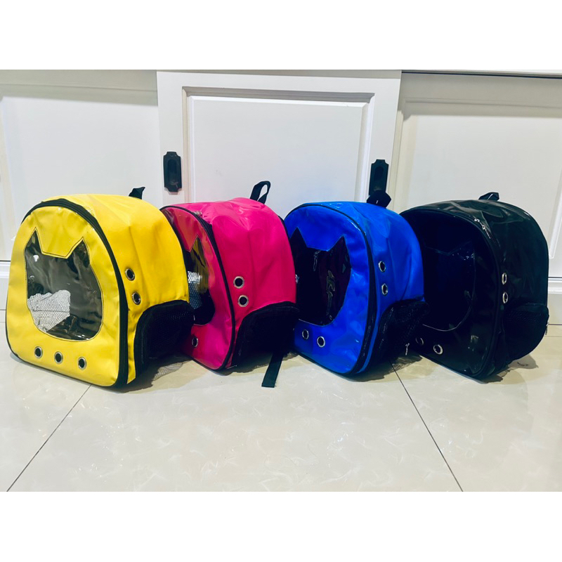 GRATIS TALI TUNTUN Tas muka kepala kucing anjing Ransel carrier pet cargo transparan murah model simple kelinci Doggy Puppy slempang gendongan gendong hewan astronot