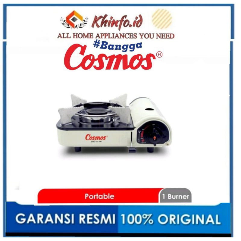 KOMPOR GAS PORTABLE COSMOS 1 tungku CGC-121PN kompor 1 tungku tekanan rendah
