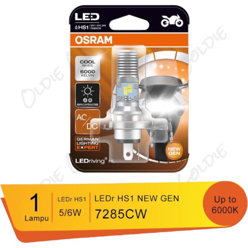 Lampu LED Motor OSRAM HS1 NEW GEN AC/DC – 7285CW