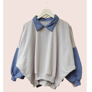 Kerah Batwing XXXL Sweater Oversize | Sweater Basic Oblong Wanita Bigsize