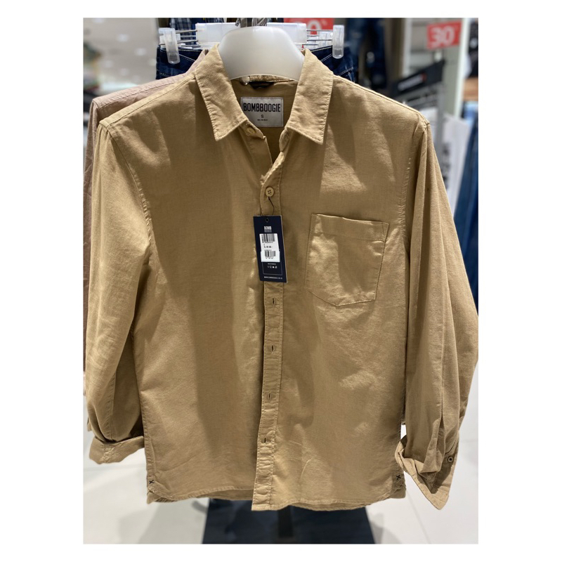 Kemeja lengan panjang Pria brand Bombboogie Original (S-XL)