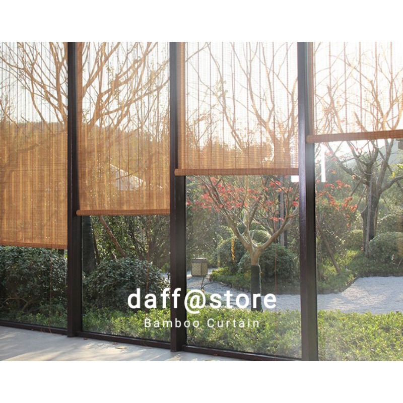 Kerai Tirai Bambu Gulung