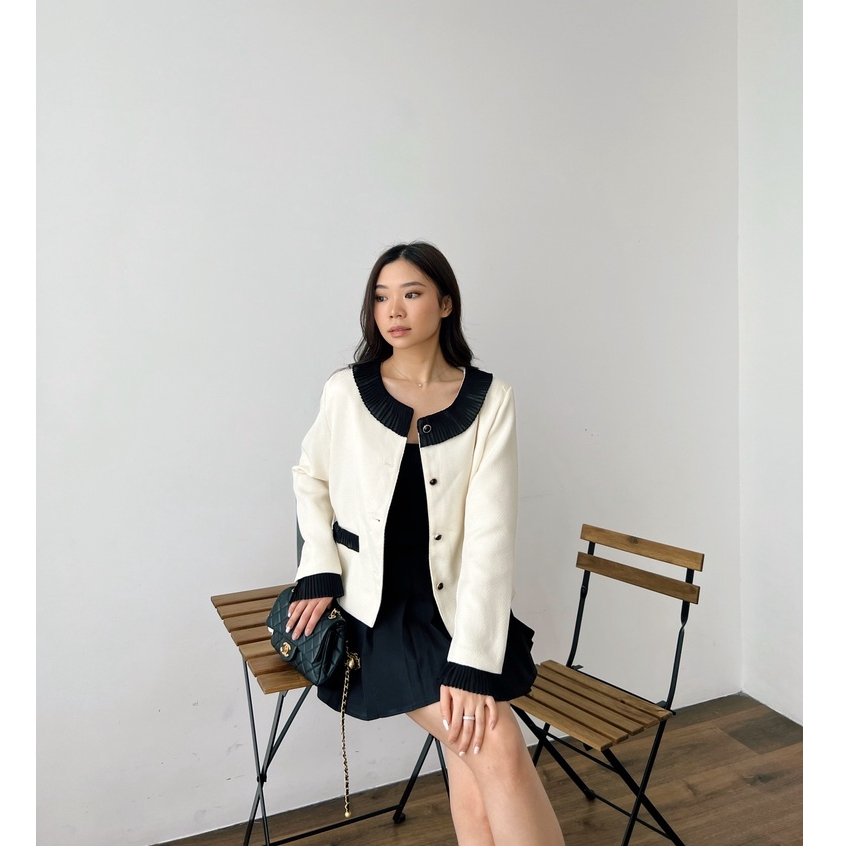 [ Marveile ] Koko Tweed Blazer / Korean Blazer