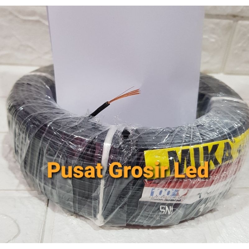 HARGA PER METER KABEL SERABUT MIKA NYAF 1X0.75 KABEL TEMBAGA ASLI SNI LMK