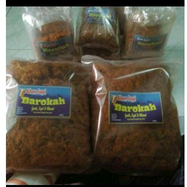 

Makanan Instan Lauk Instan Cemilan Isian Topping Taburan Jajanan ABON SAPI ASLI BAROKAH BEEF FLOSS NO MSG 1kg