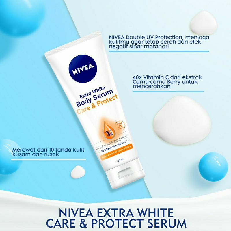 NIVEA BODY CARE EXTRA WHITE / RADIANT SMOOTH 180ML