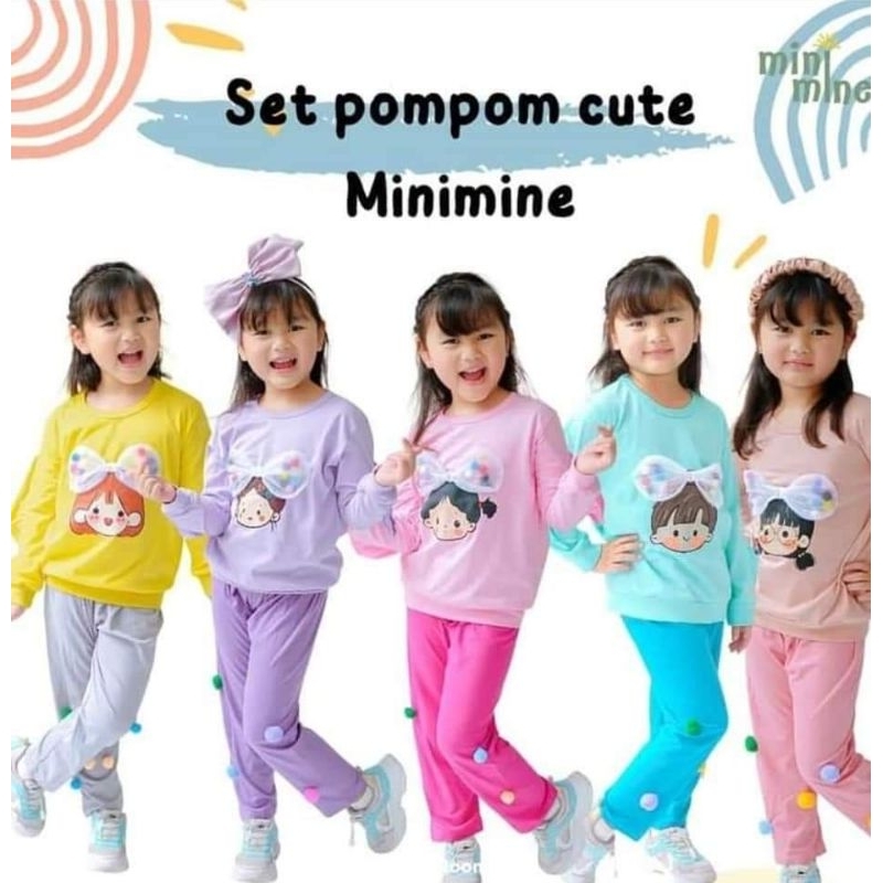 SET POMPOM CUTE MINIMINE