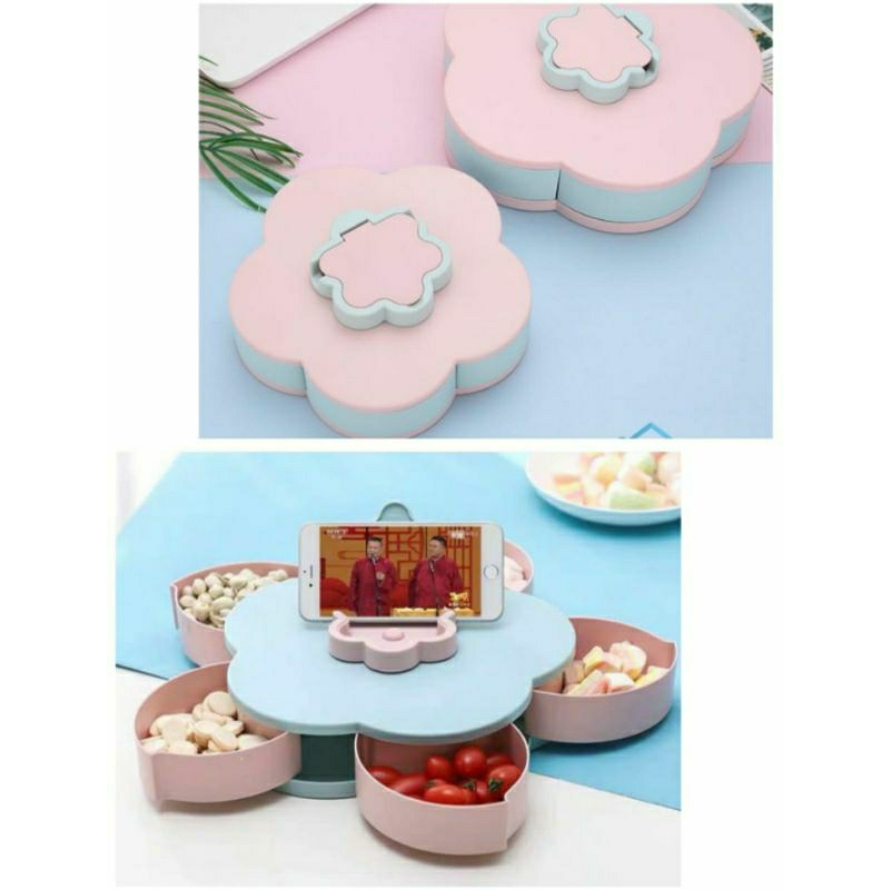 Toples Bunga Putar Flower Candy Box Toples Kue Lebaran - RANDOM