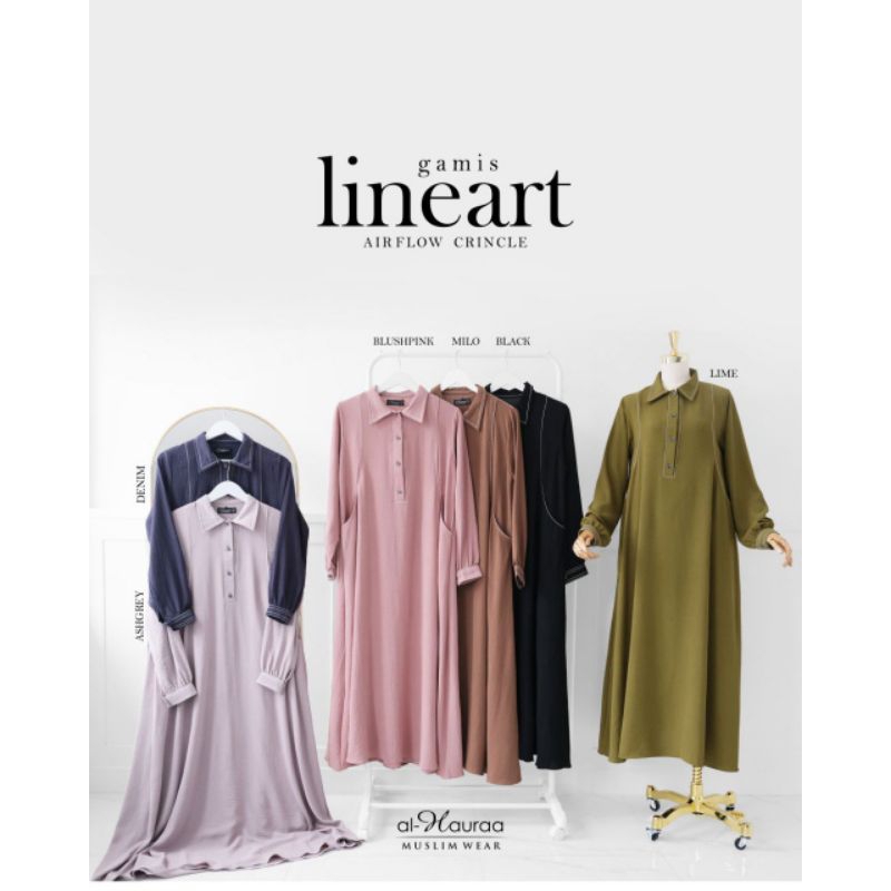 Gamis Lineart Al Hauraa