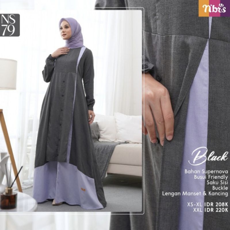 Busana Muslim Wanita Terbaru NS 79 by Nibras