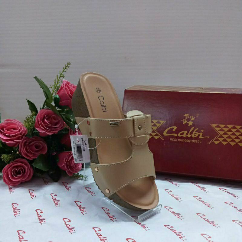 calbi sandal wedges_art DJ02 {100% ORIGINAL/COD}
