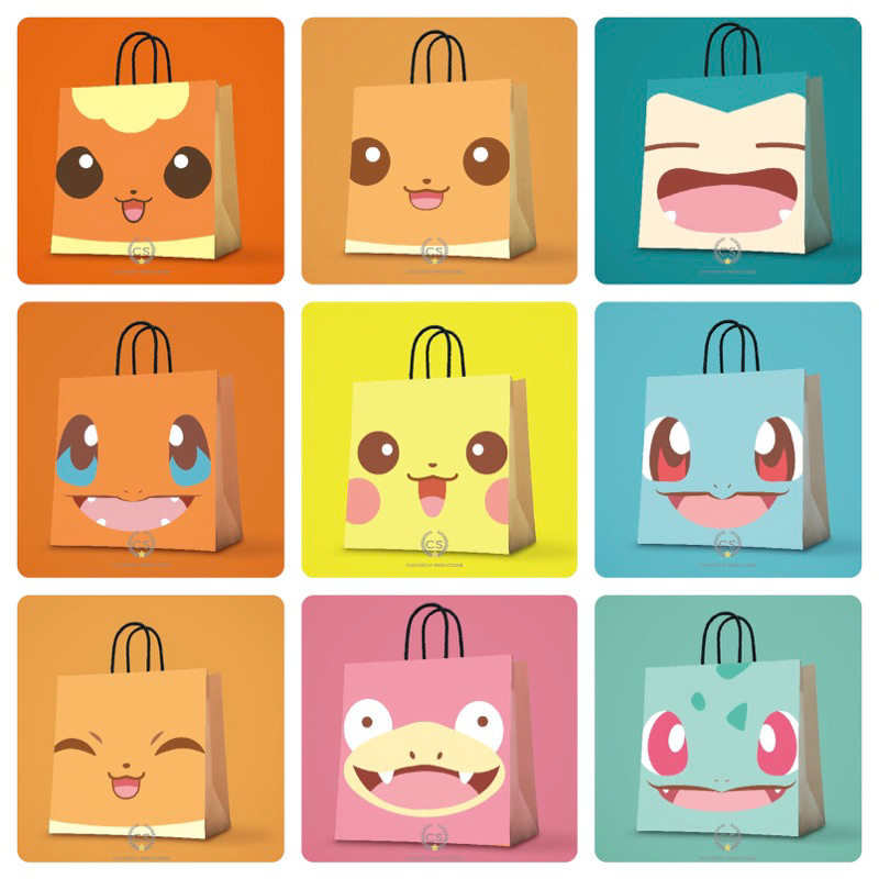 

Paper bag Custom Pikachu Goodie Bag Ulang Tahun Anak Tas Kado Tas Kertas Hampers Birthday Shopping abg