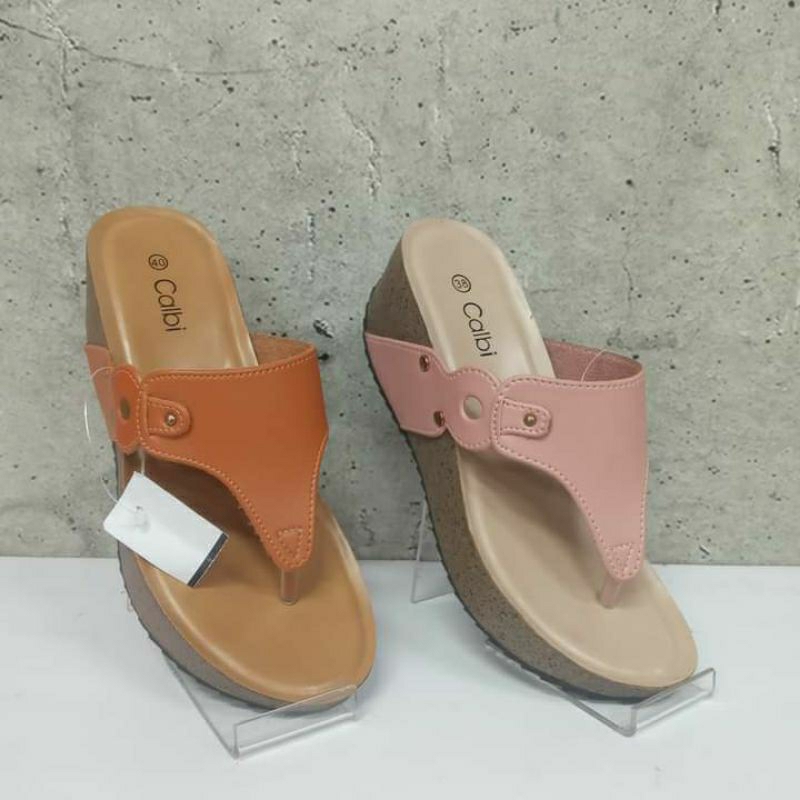 Calbi Sandal Wedges Wanita_art DJ.01 {100% ORIGINAL/COD}