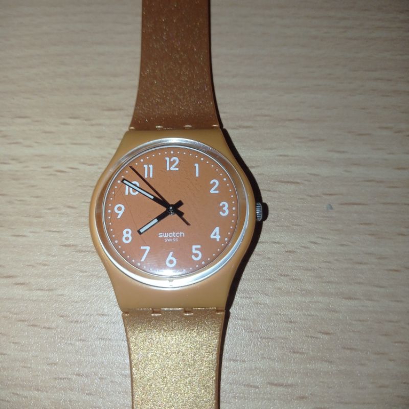 Swatch std gent gold jam tangan wanita