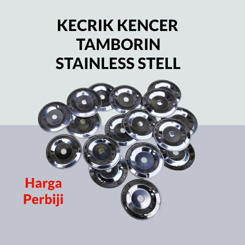 Kecrik Tamborin Kecrek Kencer Tambourine Stainless Stell