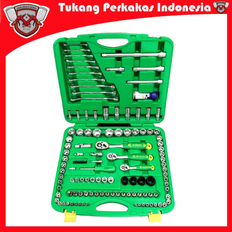 Tekiro Sock set 120 pcs 6pt Sockset set 120pcs 6pt sock set Tool set 120pcs Toolset 120pcs kunci sock set 120pcs