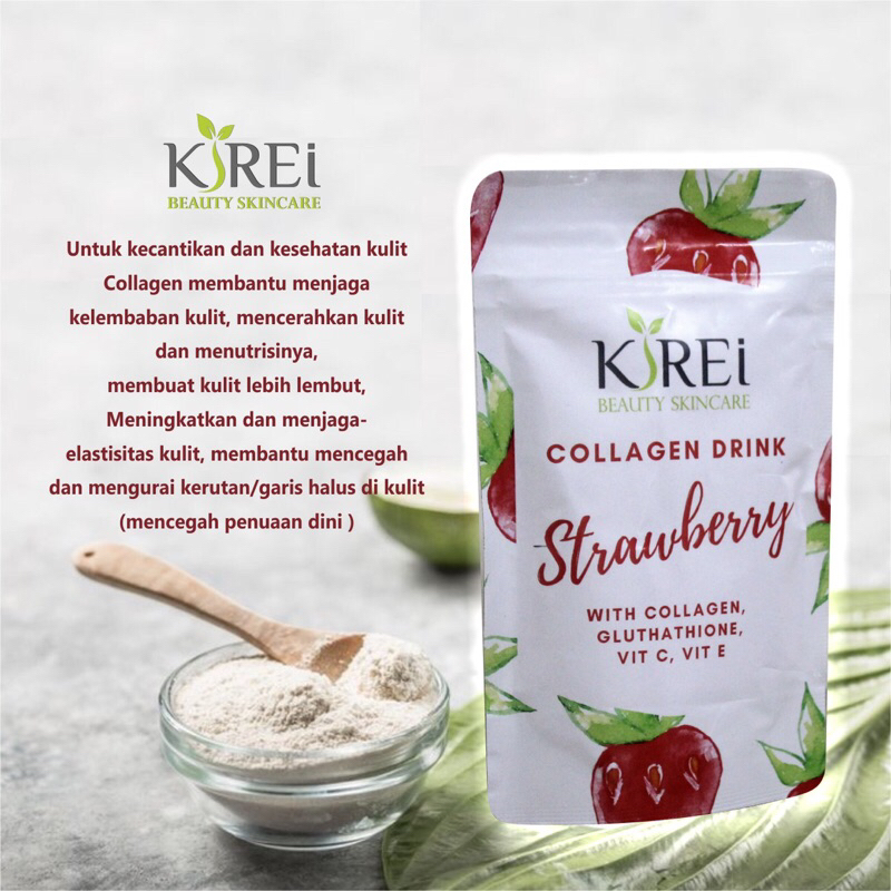 Kirei collagen drink with glutathione | minuman kolagen untuk cerahkan tubuh dari dalam