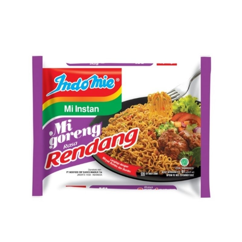 

Indomie Mi Instan Goreng Rendang 91 g