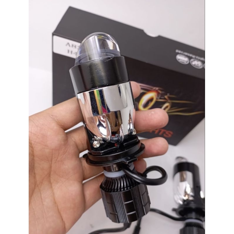 lampu led h4 MOTORCYCLE  projie H4 mini projector lens lensa motor mobil headlight headlamp