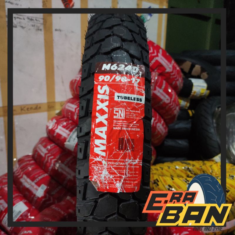 BAN LUAR MAXXIS M6240 90 90 RING 17 TUBELESS DUAL PURPOSE