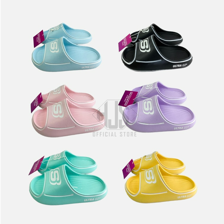 Sandal Wanita Slip On Sandal Cartoon Cewek Slide Sendal Cewek Selop Anti Licin Sandal Terbaru Skechers