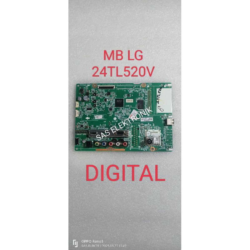 MB MOTHERBOARD MAINBOARD MESIN TV LED LG 24 24TL520V 24TL520 V DIGITAL