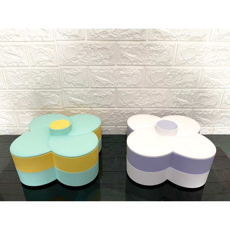 toples kue putar motif bunga cantik susun2