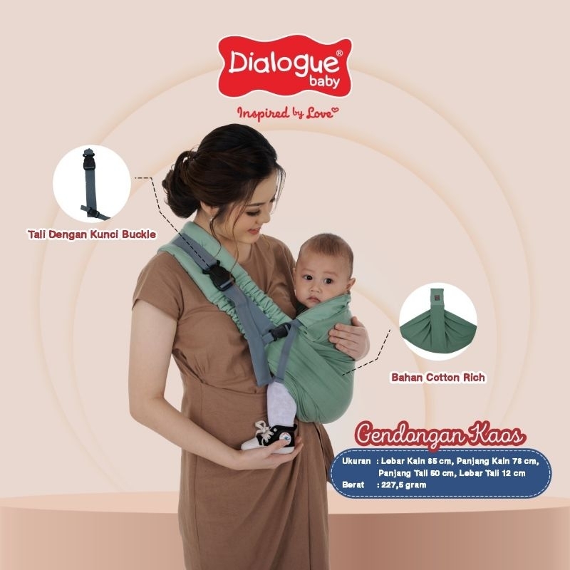 Dialogue Baby Gendongan Kaos (GEOS) All Size 4in1 Position - DGG4021