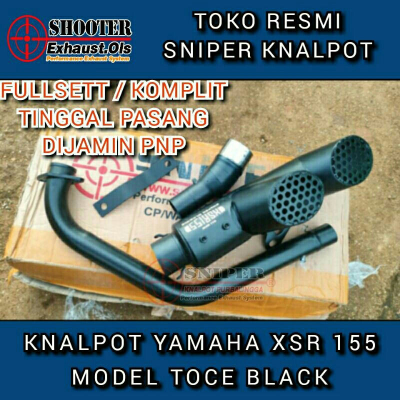 Knalpot Yamaha xsr155 xsr 155 KOLONG TOCE DOUBLE SARINGAN